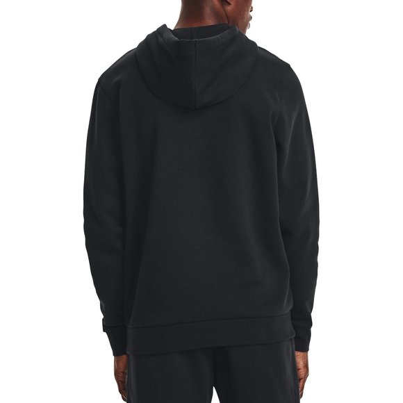 Under Armour Men's Essential Fleece Hoodie Black Size Small NEW - Picture 2 of 8